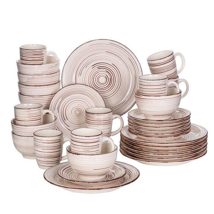 vancasso 32-Piece Exquisite Stoneware Dinnerware Set (Service for 8)