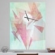 preview thumbnail 1 of 12, Designart 'Vintage Triangular' Oversized Farmhouse Wall CLock