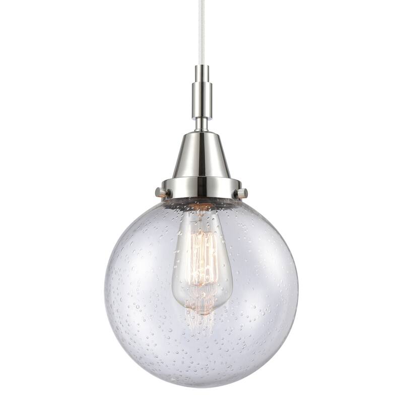 Innovations Lighting 447-1P-G204-8 Beacon 8" Wide Mini Pendant with - Polished Chrome