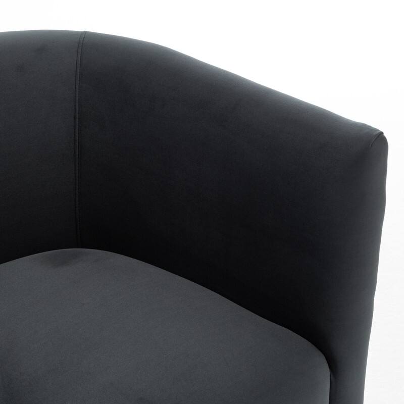 Modern Glam Velvet Upholstered 360 Degree Swivel Barrel Chair Set of 2