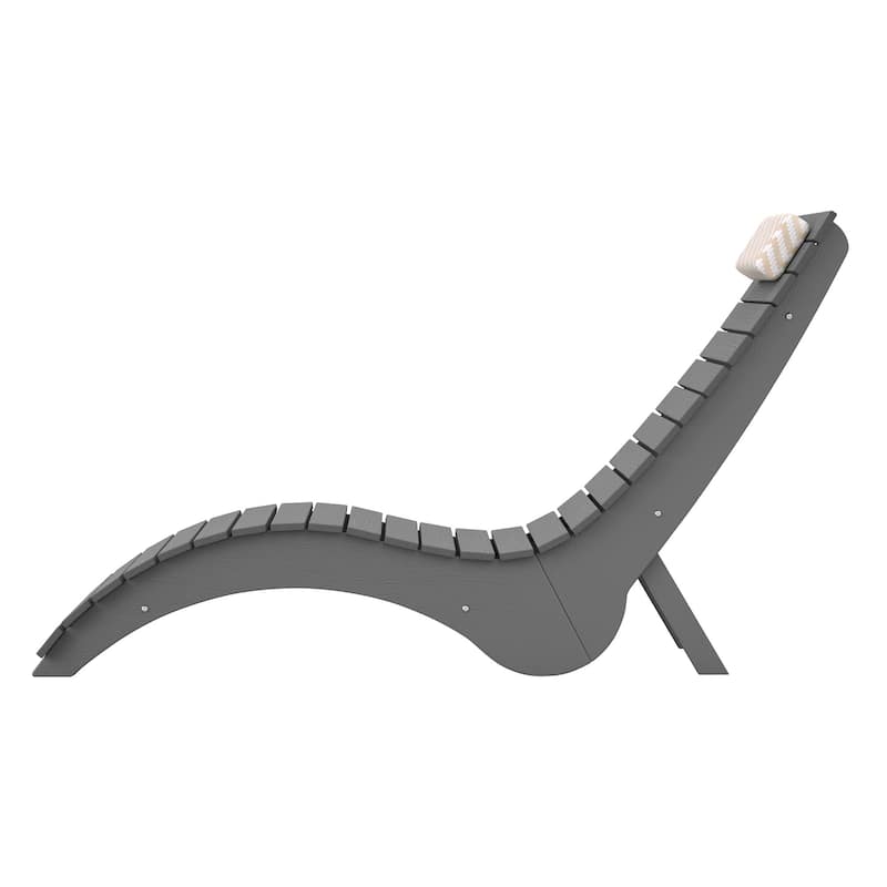 HDPS Water-Resistance Outdoor Chaise Lounges for Use in the Pool, Patio, Garden