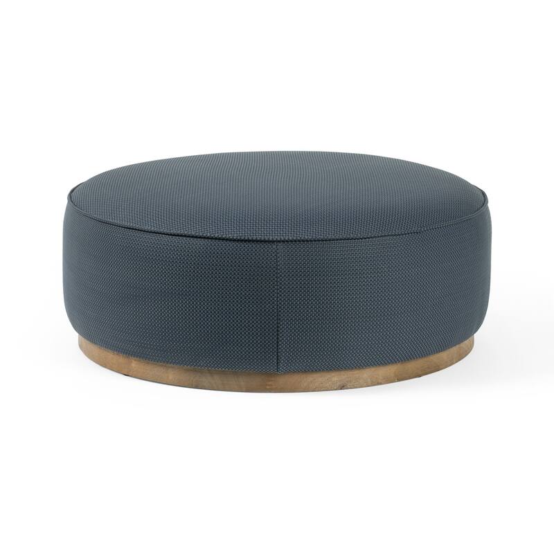 Haven Home Karl Ottoman - Fresno Cobalt - Ottoman 36"