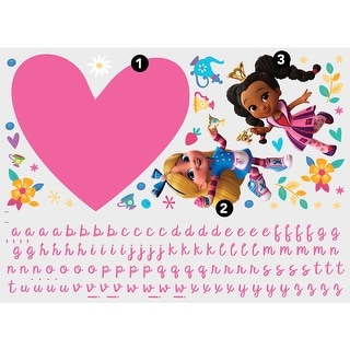 Alice's Wonderland Bakery Giant Peel and Stick Wall Decals With Alphabet by RoomMates