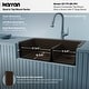 preview thumbnail 11 of 81, Karran Drop-In Quartz 33 in. 1-Hole 60/40 Double Bowl Kitchen Sink Kit