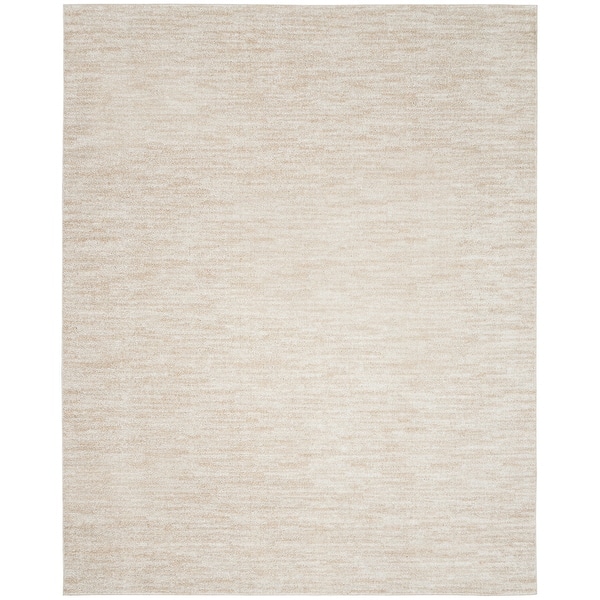 slide 2 of 8, Nourison Essentials Solid Contemporary Indoor/Outdoor Area Rug 12' x 15' - Ivory/Beige
