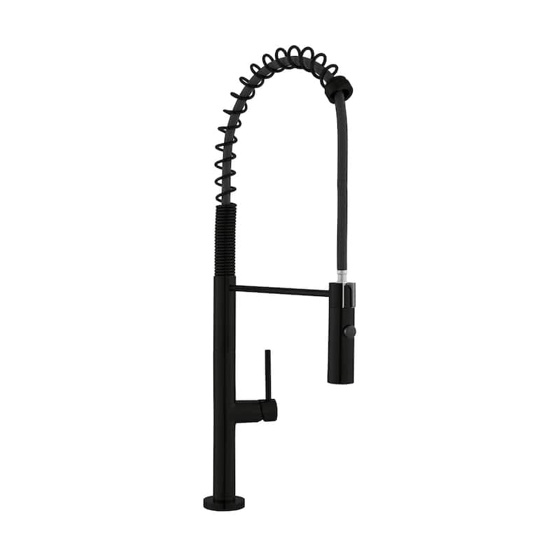 Swiss Madison SM-KF72 Chalet 1.5 GPM Single Hole Pre-Rinse Pull Down - Matte Black