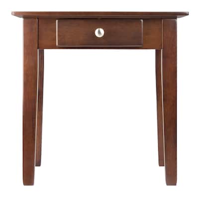 Rochester End Table, Walnut - 20 x 20 x 20 inches