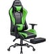 preview thumbnail 34 of 38, Furniwell Gaming Chair Computer Office Chair with Footrest Green
