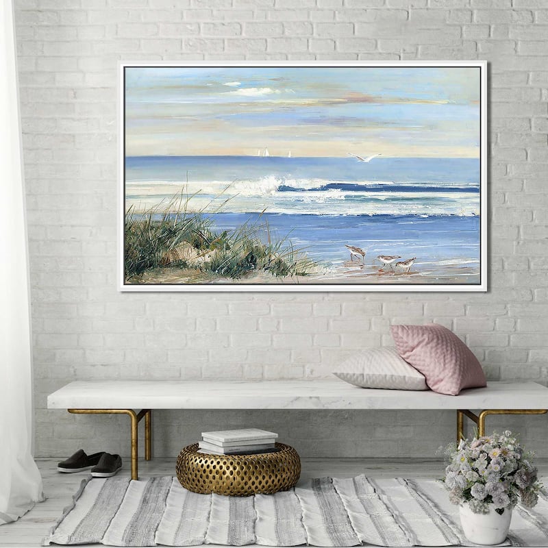 "Beach Combers" Print on Floating Canvas