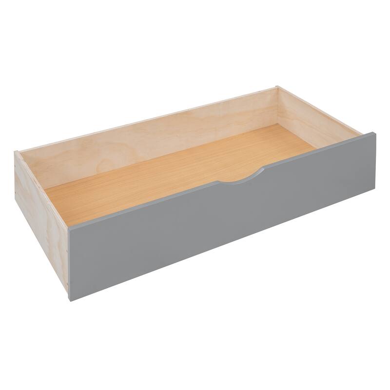 Full Size Daybed, Wooden Full Daybed Frame with 2 Storage Drawers, All-in-One Cabinet and Shelf for Bedroom