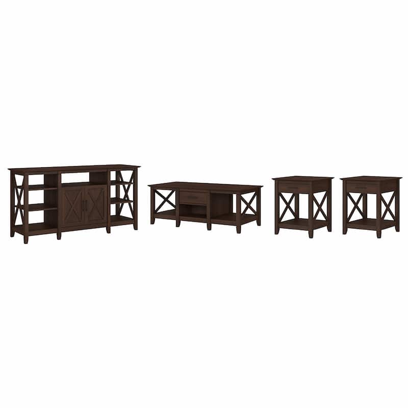 4-piece TV Stand and Table Set