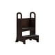 preview thumbnail 17 of 61, Kids Wooden Kitchen Step Stool with Safety Rails and Anti-Slip Mat, Kids Countertop Step Stools for Kids