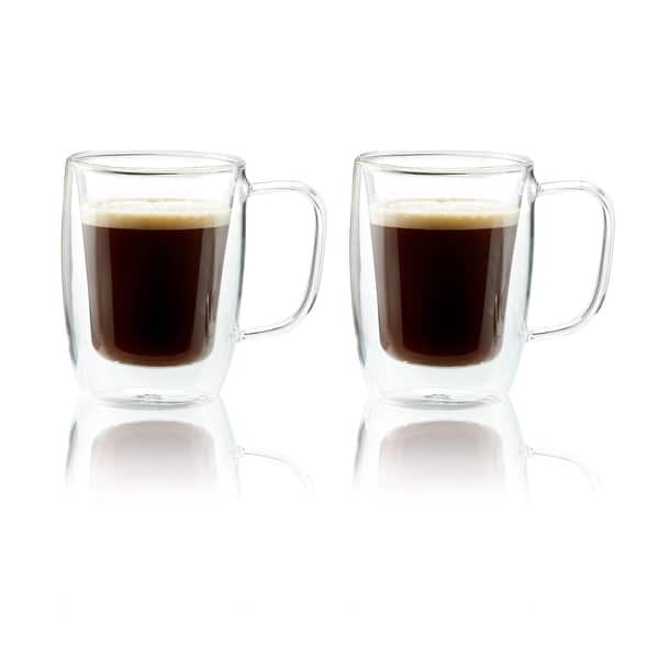 Double-Wall Glass Espresso Cups, Set of 4