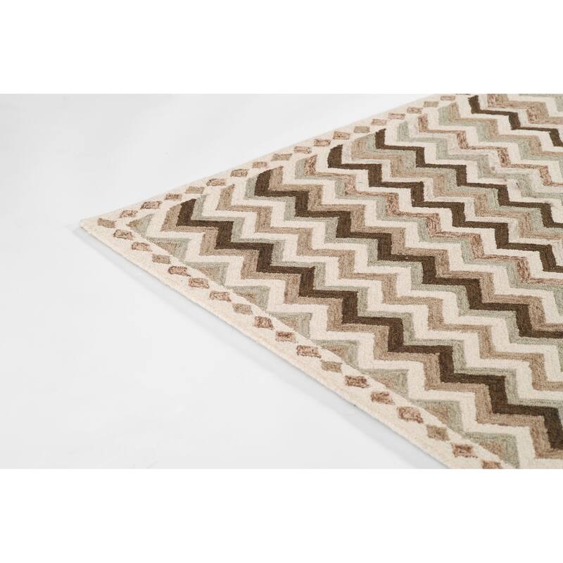 Erin Gates by Momeni Abbott Zigzag Stripe Hand Tufted Wool Area Rug