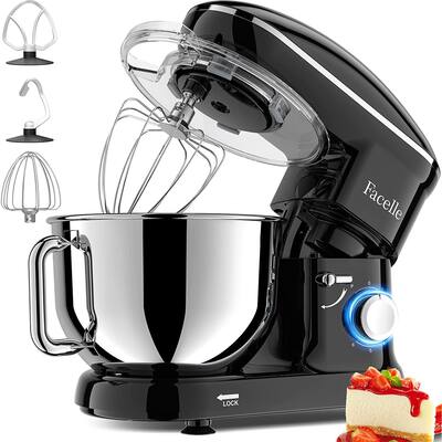 Stand Mixer, 660W Household Kitchen Standing Mixer Dough Mixer with 6-Speed Tilt-Head Food Mixer Cake Mixer