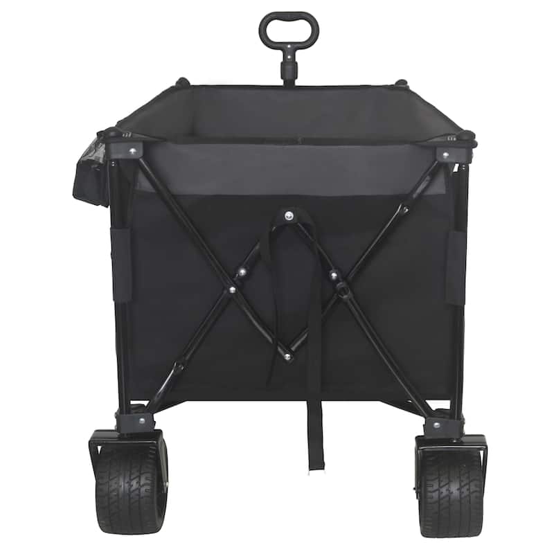 Heavy-Duty Foldable Utility Wagon - 480lbs Capacity, Patented Ultra-Stable Frame, 1:6 Space-Saving Fold & 7"All-Terrain Wheels
