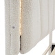 preview thumbnail 9 of 12, Full Size Flower-Shape Platform Bed w/LED Light Strip & Ottoman, White