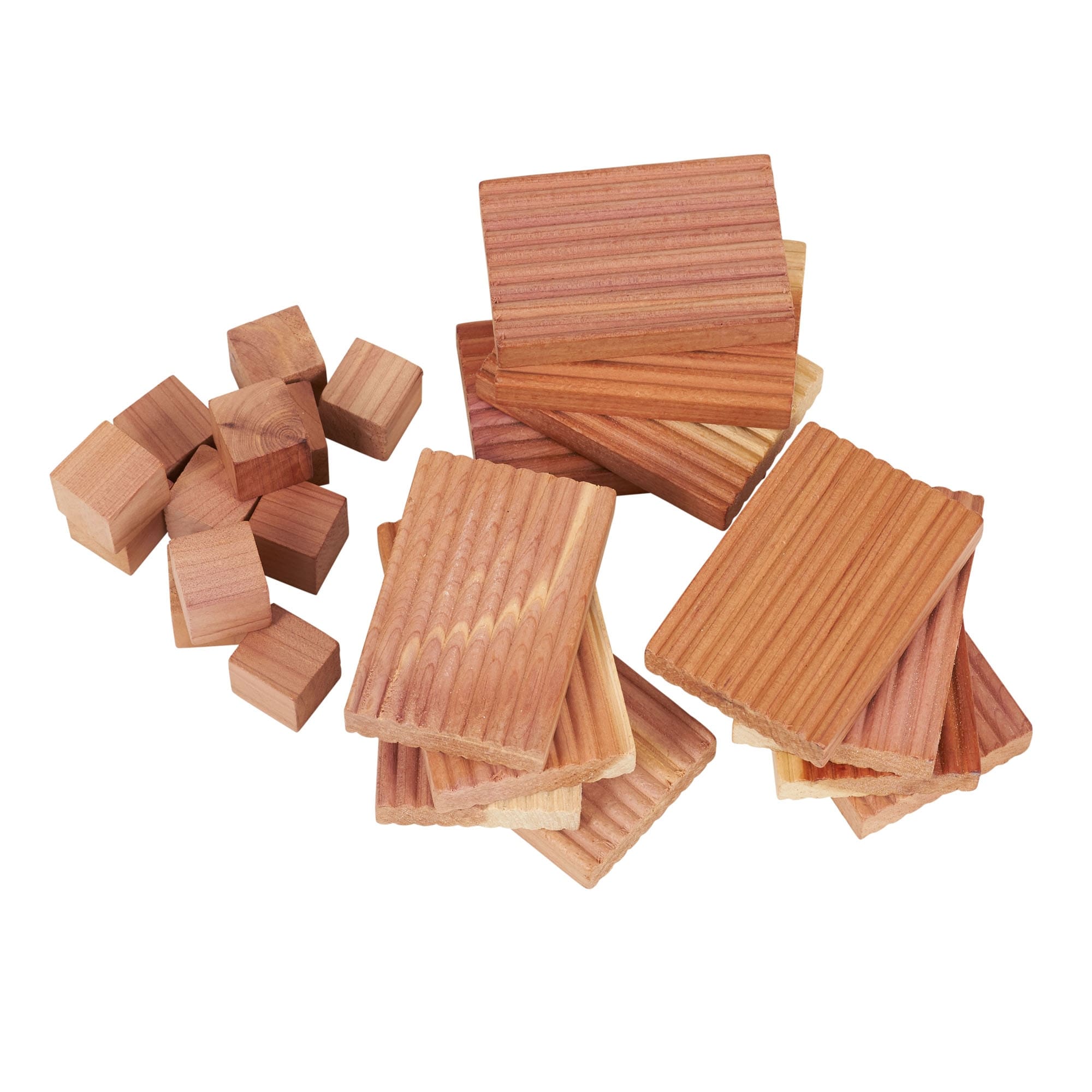 Household Essentials 12 Cedar Blocks and 12 Cubes, 24pc, Brown