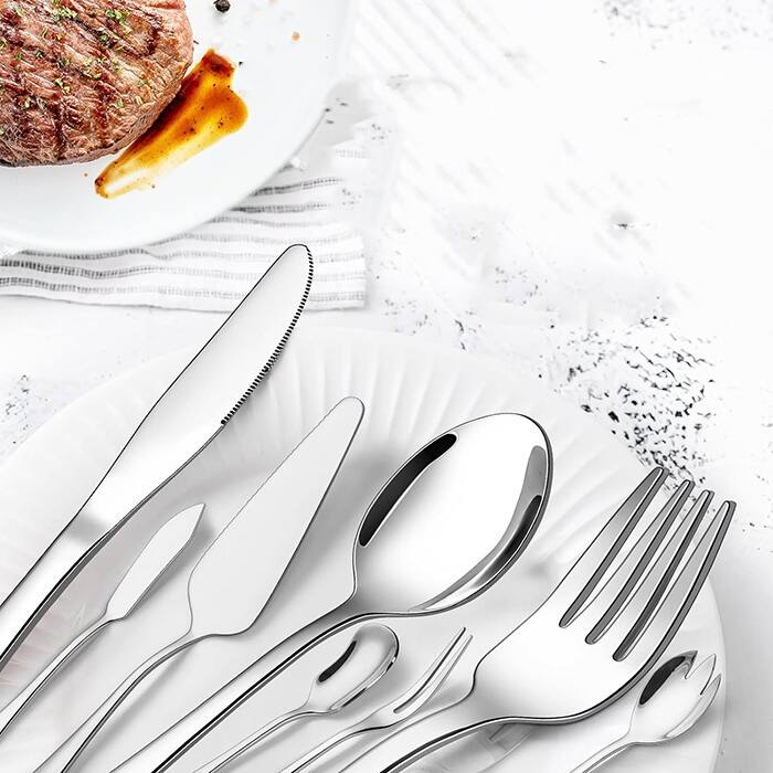 80 Pieces Silverware Set with Serving Utensils Set On Sale Bed Bath & Beyond 40130577