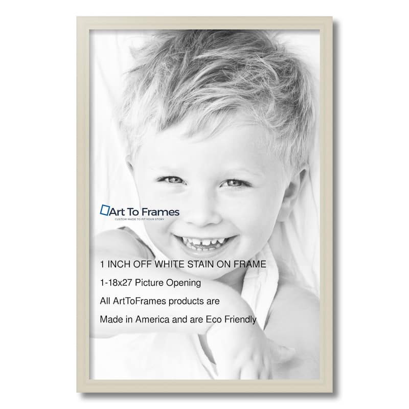ArtToFrames Classic Waves 18x27 Inch Picture Frame, 1.00 Inch Wood Poster Frame Available in Multiple Colors (60823-18x27)