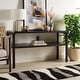 preview thumbnail 2 of 20, SAFAVIEH Home Collection Omara 2 Tier Console Table - 53" W x 17" D x 30" H Black