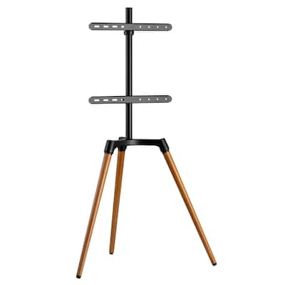 ProMounts Premium Easel TV Floor Stand, Universal TV Mount with 140° Swivel, Corner TV Easel with Tripod Base for 32-75 Inches