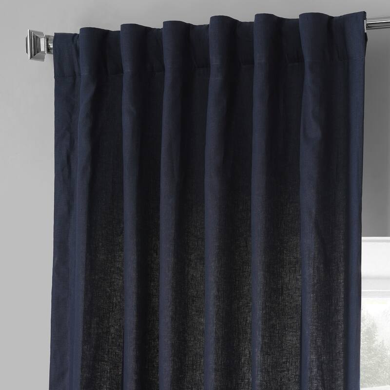 Exclusive Fabrics French Linen Lined Curtain Panel (1 Panel)