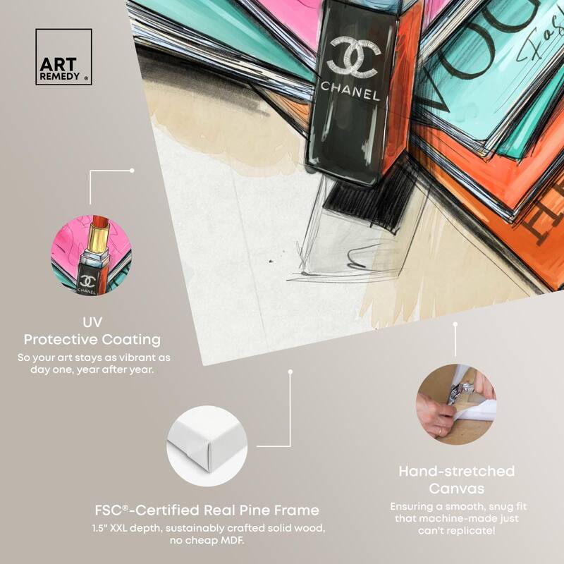 Fashion Sketches Canvas by Art Remedy, Gallery Wrapped