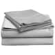 Superior Egyptian Cotton Solid Sheet or Pillow Case Set - King - Light Grey