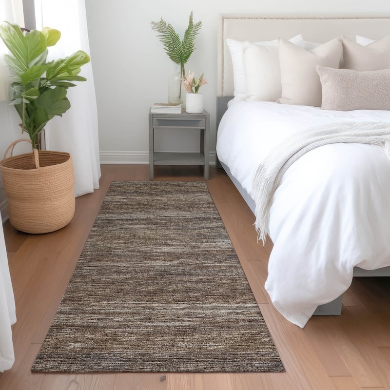 Premium Washable Super Soft Solid Ombre Mayfield Rug - Brown - 2' 3" x 7' 6" - Runner