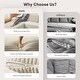 preview thumbnail 7 of 26, Indoor 108" Oversized Loveseat Sofa Lounge Chair with Fluffy Comfy Cloud Couch - 1 Set