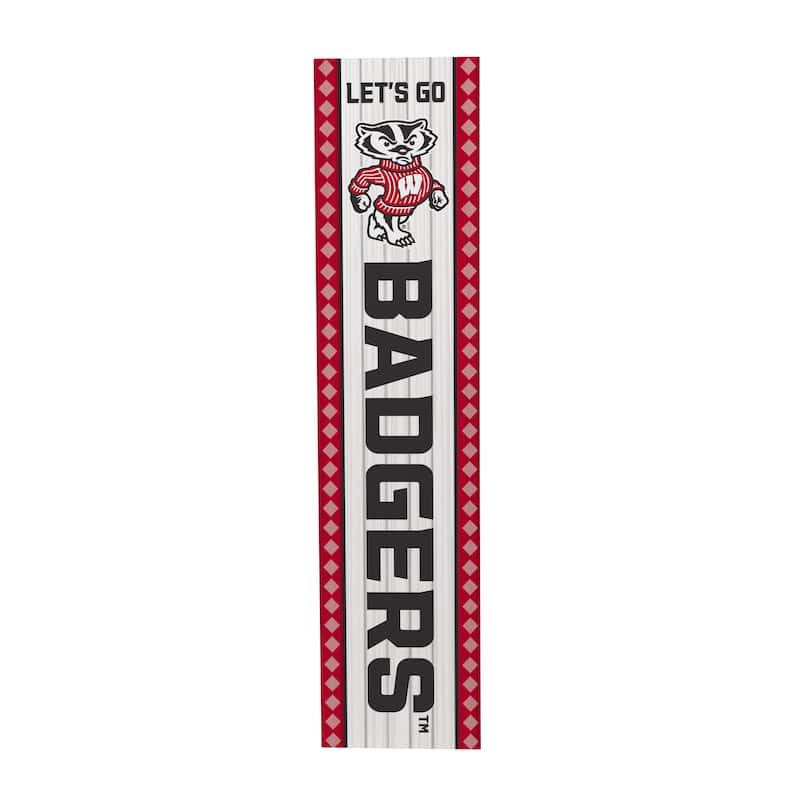 47" Double Sided Seasonal Porch Leaner, University of Wisconsin-Madison - 47" x 11.25"