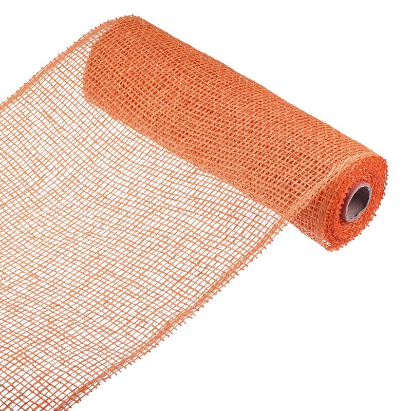 1 Roll PP Burlap Mesh 10" x 5 Yard Decorative Wreath Wrapping Ribbon
