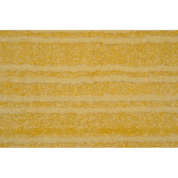 3pc Traditional Nylon Washable Bathroom Rug Set Yellow - Garland Rug