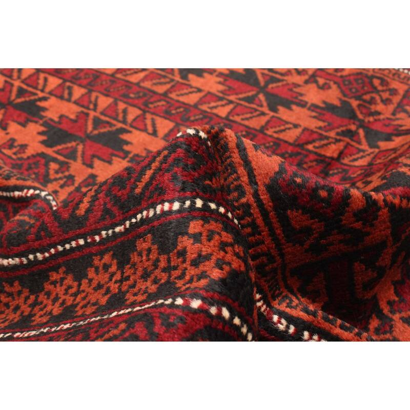 ECARPETGALLERY Hand-knotted Teimani Burnt Orange Wool Rug - 2'9 x 4'7