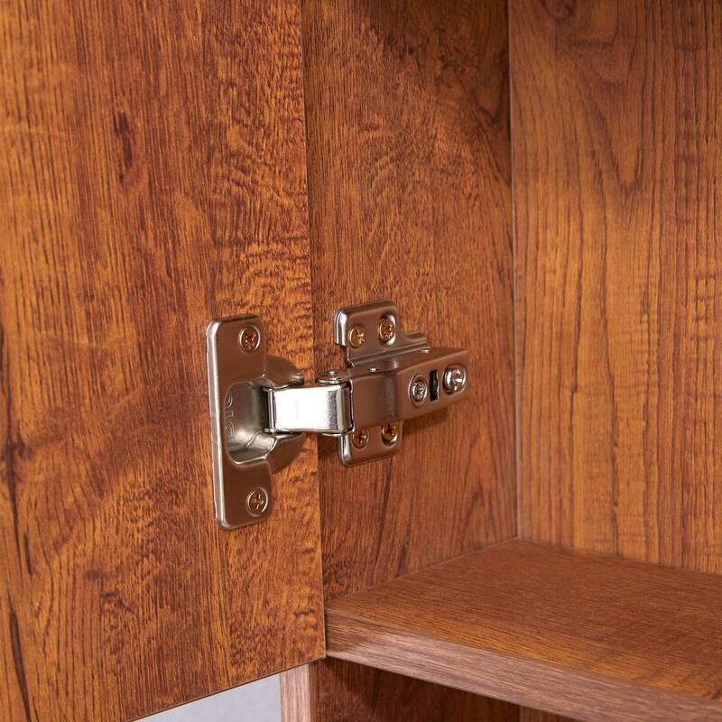 Wall-Mounted Bathroom Mirror Cabinet with Shelves, Towel Rack, and Storage Compartments，Over the Toilet Medicine Cabinet