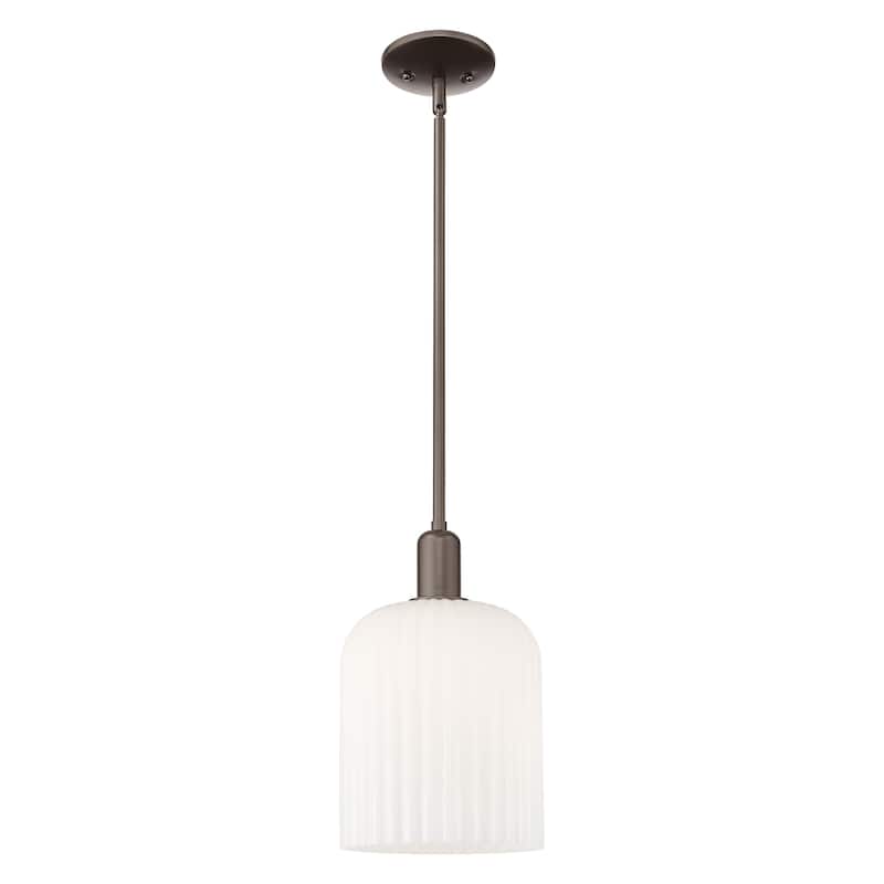 Innovations Lighting Endless Possibilities Arcadia - Bridal Veil - 1 Light 8" Stem Hung Mini Pendant