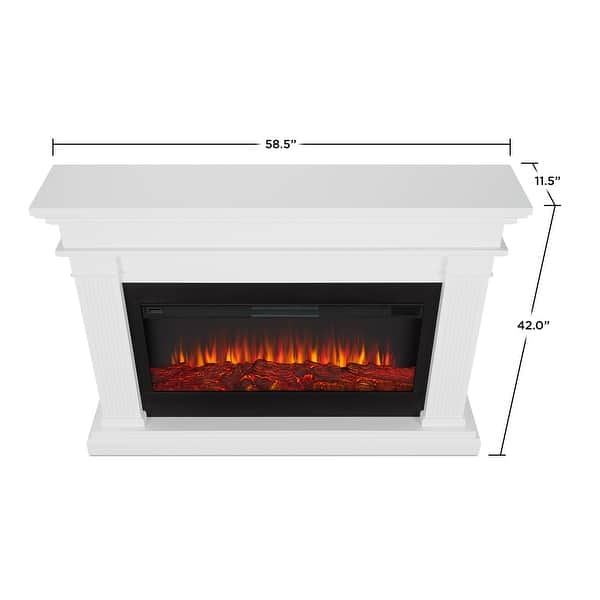 dimension image slide 1 of 7, Real Flame Beau Electric Landscape Fireplace 58.5"