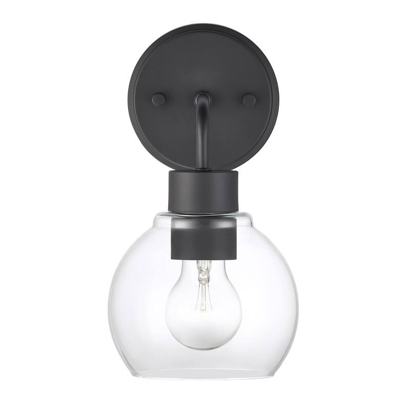 KAWOTI Modern Wall Sconce Set with Clear Shade(Set of 2)