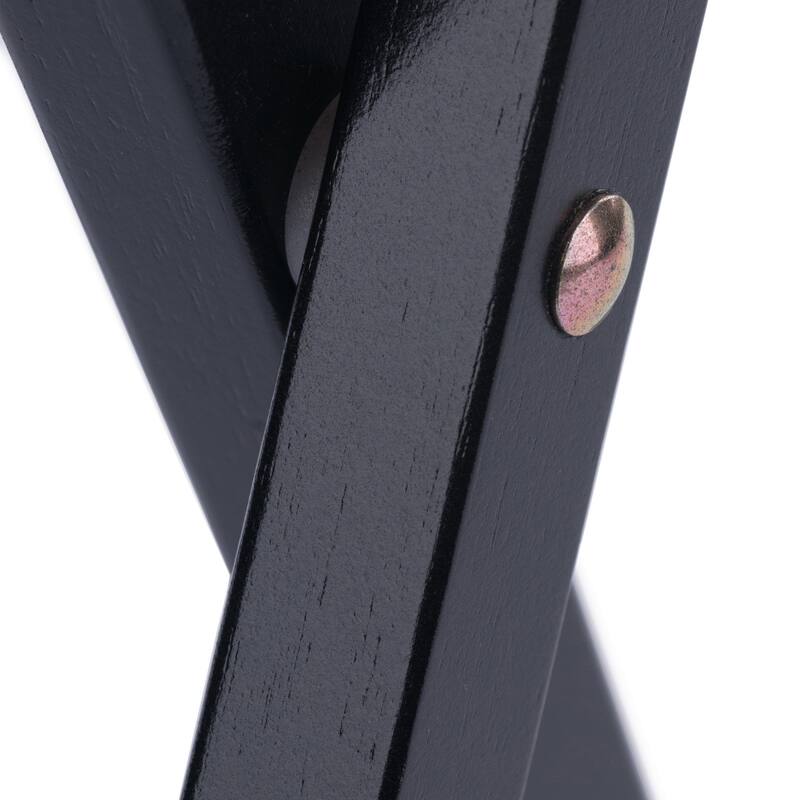 Alex Set of 2 Snack Tables Black Finish