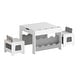 preview thumbnail 23 of 31, Costway Wooden Kids Table and Chairs Set with Double-sided Tabletop,