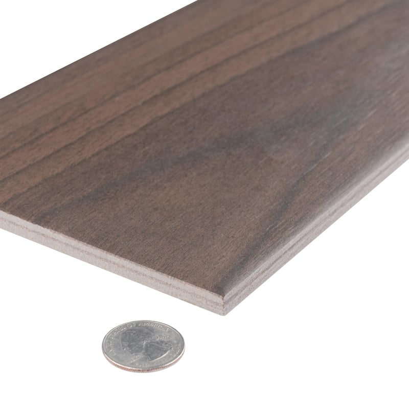 Merola Tile Mt Royale Walnut 6 x 35-1/2 Porcelain Floor and Wall Tile