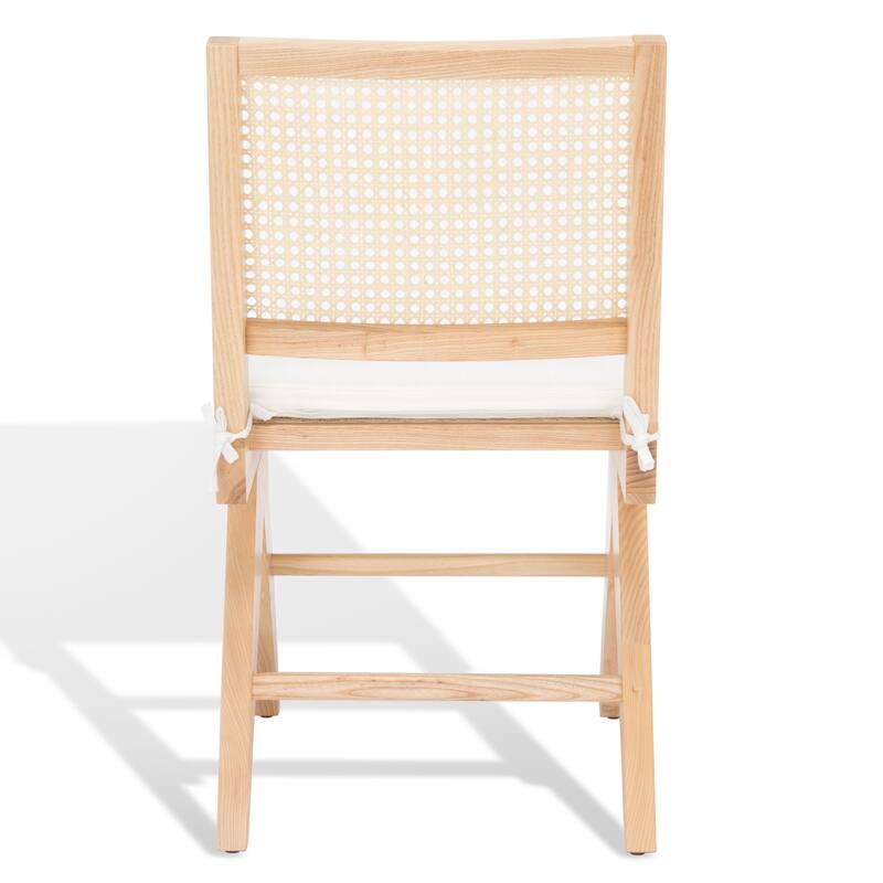SAFAVIEH Couture Edda Rattan Dining Chair (Set of 2) - 18 In W x 20 In D x 34 In H - 18Wx20Dx34H