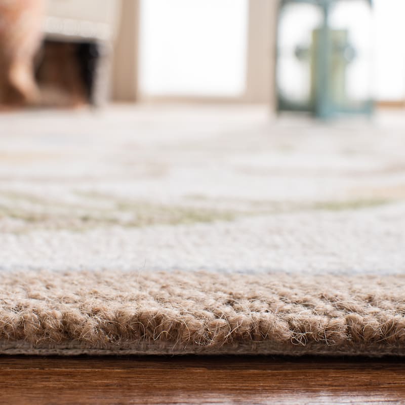 SAFAVIEH Handmade Chelsea Hali French Country Floral Scroll Wool Rug