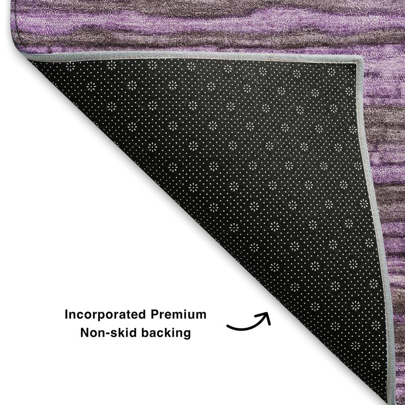 Premium Washable Super Soft Casual Stripes Mayfield Rug