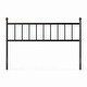 preview thumbnail 3 of 2, Traditional Farmhouse Headboard in Matte Black Metal Finish Full