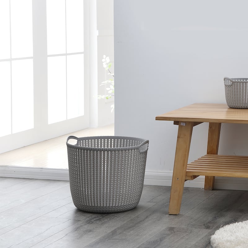 HANAMYA Storage Basket | Laundry Basket | Storage Organizer | Planter, Set of 4