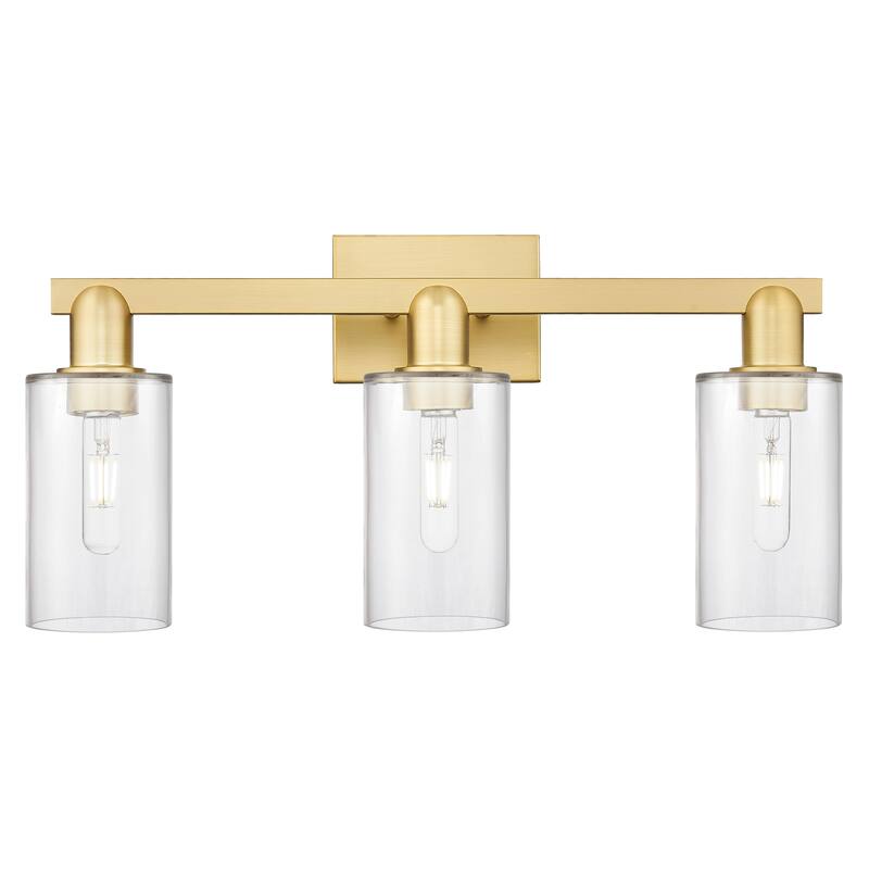 Innovations Lighting Endless Possibilities Arcadia - Clymer - 3 Light 23" Bath Vanity Light - Clear/Satin Gold