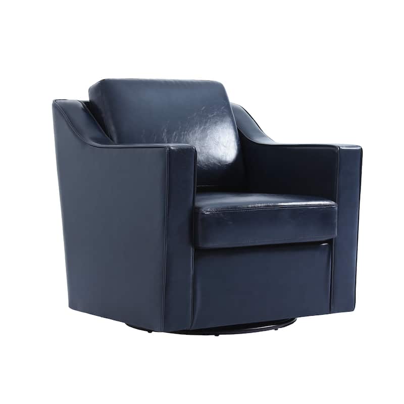 30" W Modern Accent Swivel Chair Comfy Upholstered Armchair Set of 2