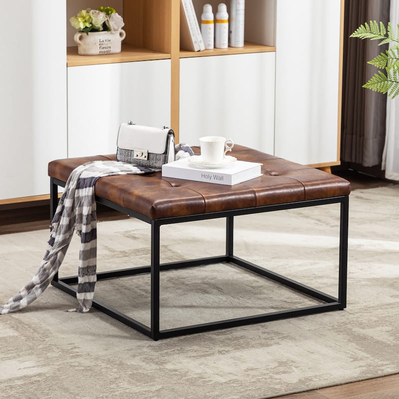 Square Ottoman Coffee Table 28"L x 28"D x 17"H